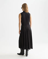 Studded Button Midi Dress