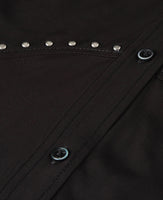 Studded Button Midi Dress