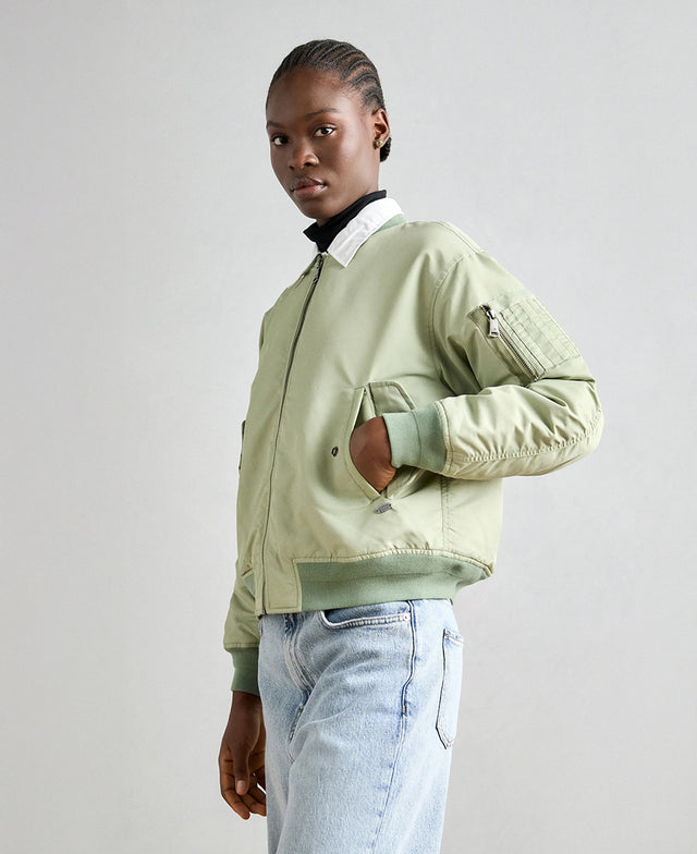 Technical Nylon Bomber Jacket