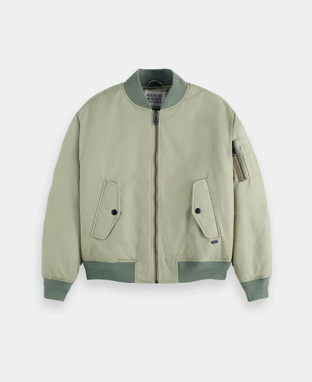 Technical Nylon Bomber Jacket