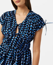 Tiered Poplin Midi Dress