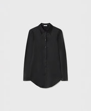 Bias Cut Black Shirt