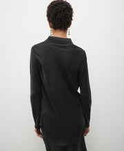 Bias Cut Black Shirt