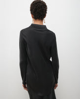 Bias Cut Black Shirt