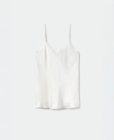 Bias Cut White Cami