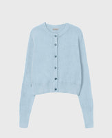 Wool Cropped Cornflower Cardigan