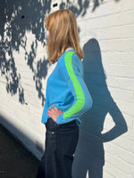 Arm Band Baby Blue/Green Knit