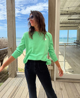 Arm Stripe Green/White Sweatshirt
