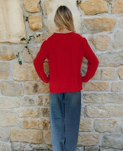 Arm Stripe Red/White Sweatshirt