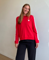 Arm Stripe Red/White Sweatshirt