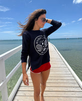 Hamptons Navy/White Sweatshirt