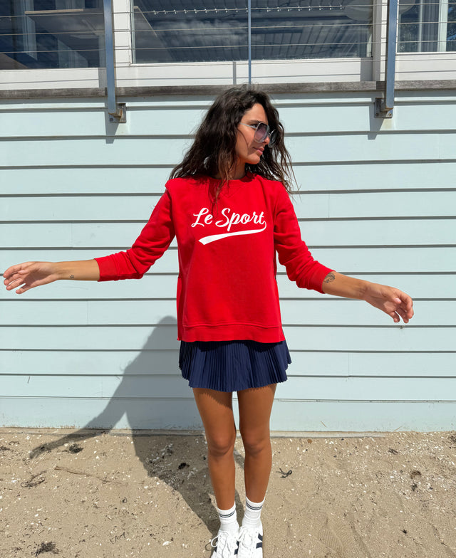 Le Sport Red/White Sweatshirt