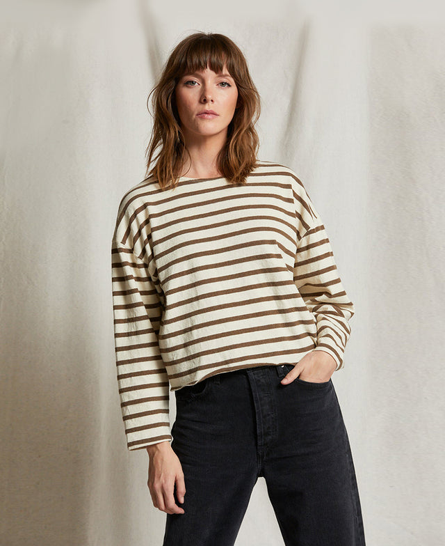 Taylor Striped LS Tee