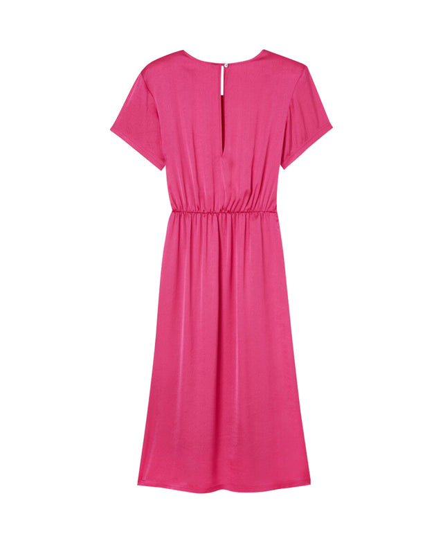 Wid Round Neck Midi Dress