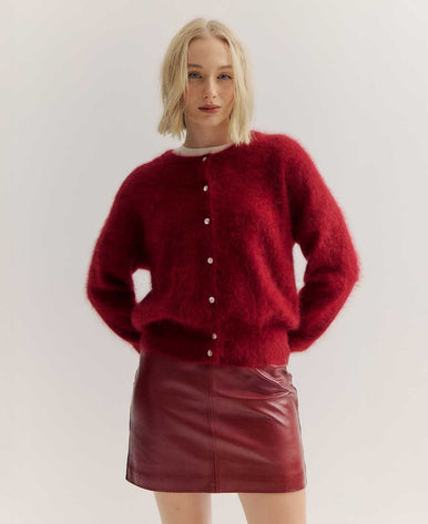 Pink Frankies Melbourne Knitwear LD Co Wide Sleeve Crew Jumper Iris