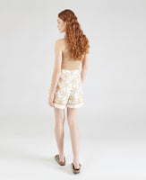 Starfish Embroidered Linen Shorts