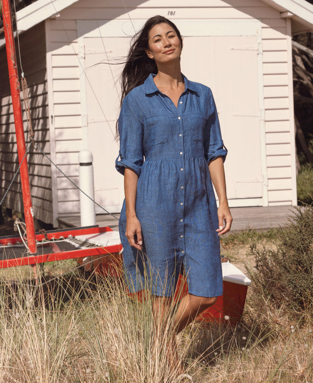 2 Pocket Linen Dress