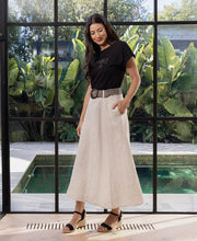 Belted Panel Skirt