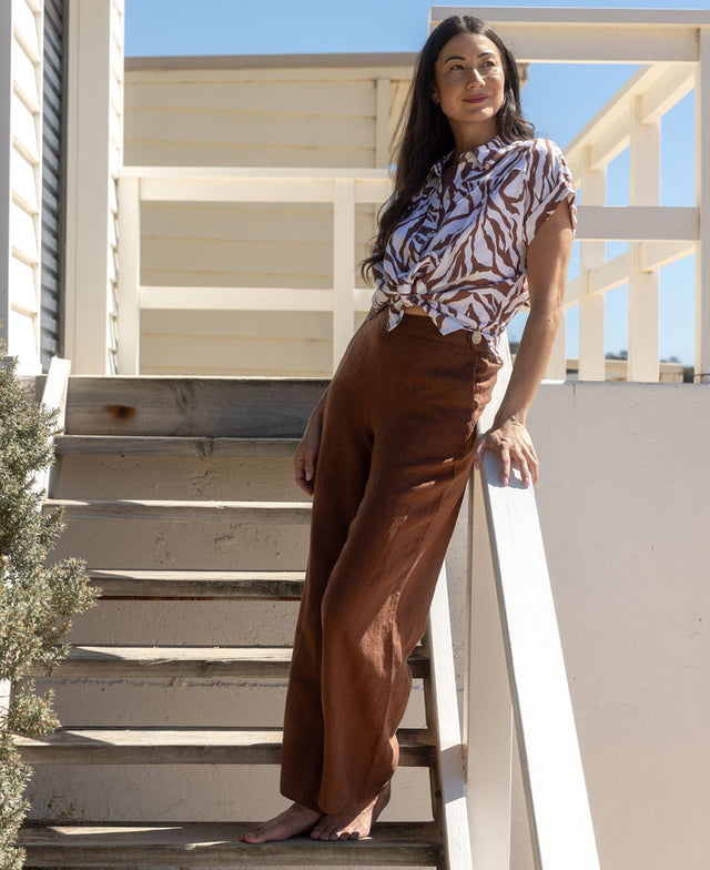 Button Tab Pant