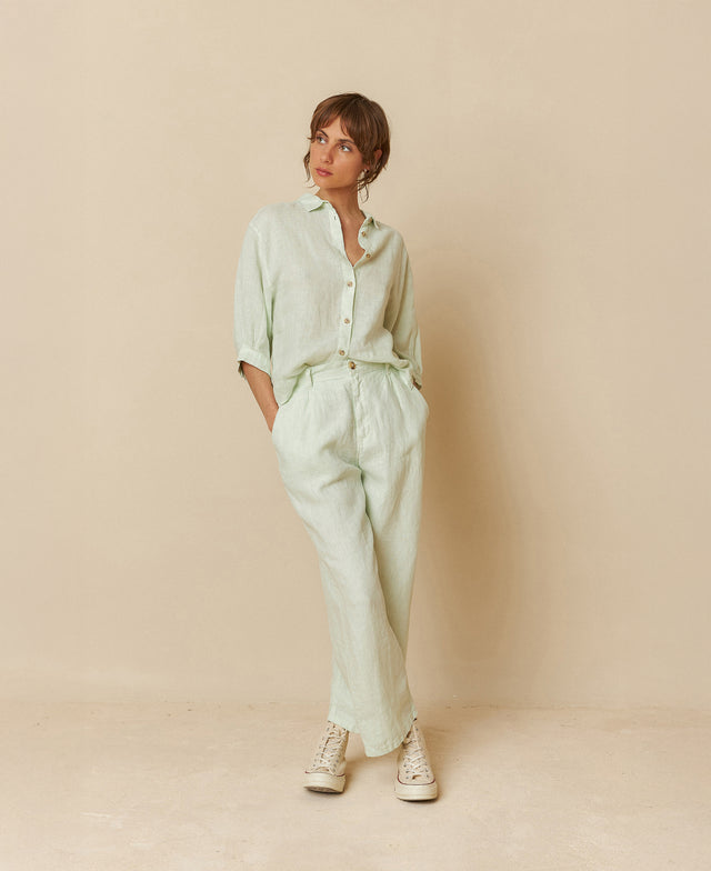 Linen Box Cut Shirt