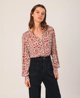 Printed Smocked Top