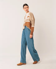 Tricolour V-Neck Cardigan