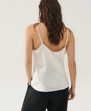 Bias Cut White Cami