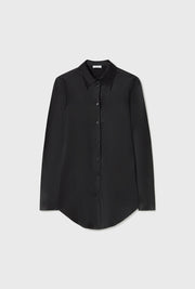 Bias Cut Black Shirt