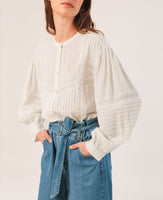 Embroidered LS Top