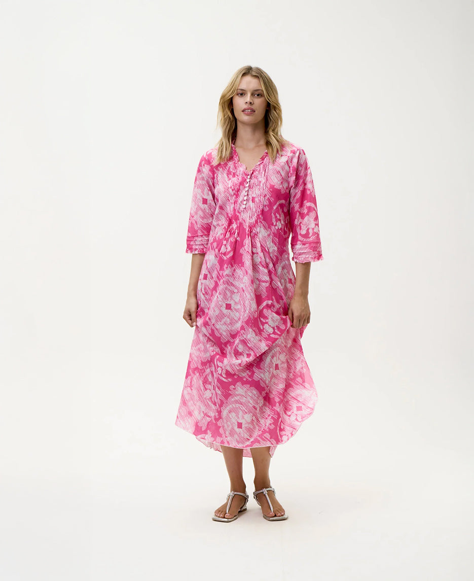 Praiano Long Poppy Dress
