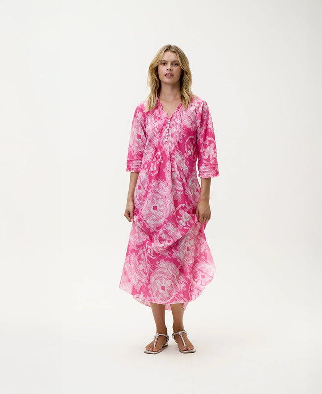 Praiano Long Poppy Dress