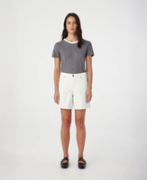 Martha Mid Rise Long White Short