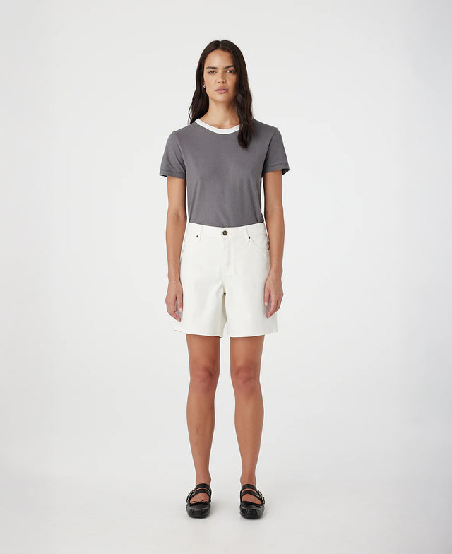 Martha Mid Rise Long White Short