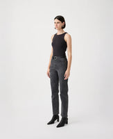 Zoe High Rise Straight Ink Jean