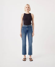 Zoe High Rise Straight Opulent Blue Jean