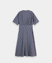 Jacquard Midi Wrap Dress