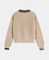 Stripe Trim Cardigan