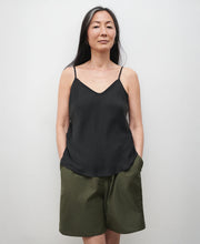 Bias Cut Black Cami