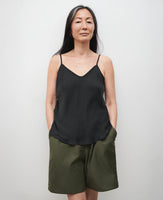 Bias Cut Black Cami