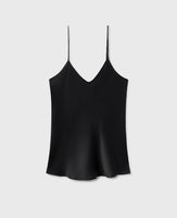 Bias Cut Black Cami
