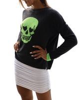 Skull Charcoal Sweater