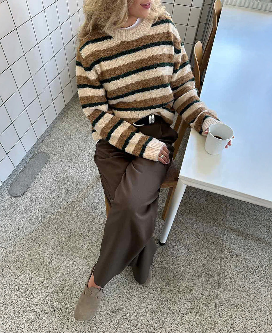 Philip O-Neck Stripe Sweater