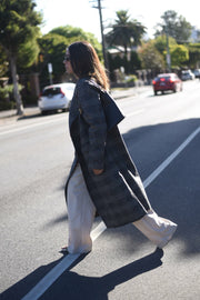 Satomi Check Coat