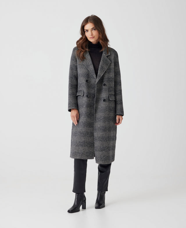 Satomi Check Coat