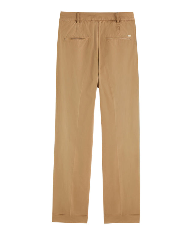 Mila Tapered High Rise Pleated Chino