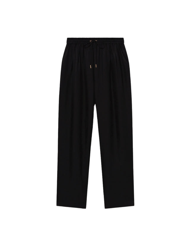 Twill Slouch Black Pants